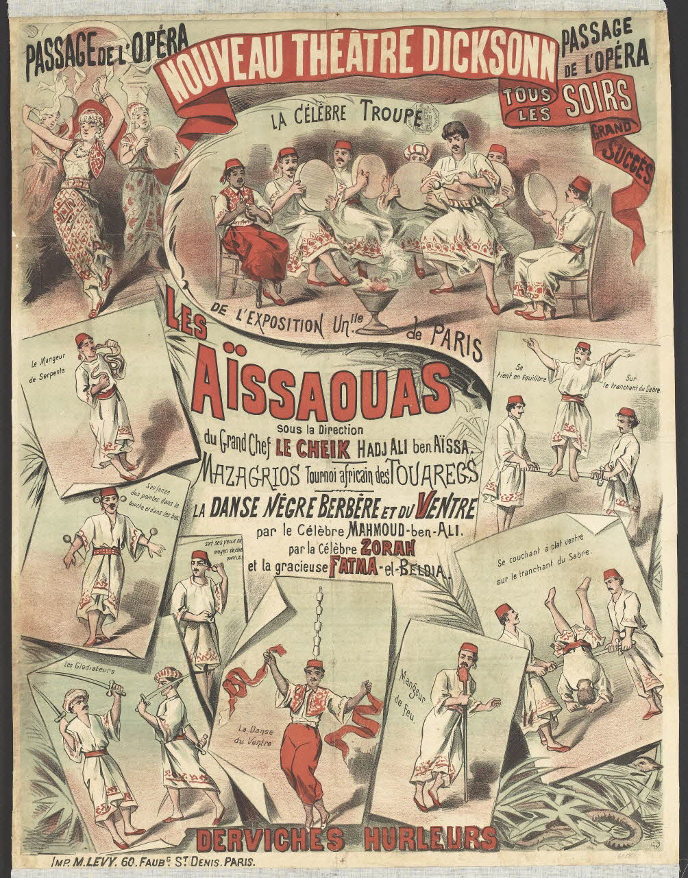 affiche NOUVEAU THÉÂTRE DICKSONN 1961.18.11 Photo RMN-Grand Palais (Mucem)