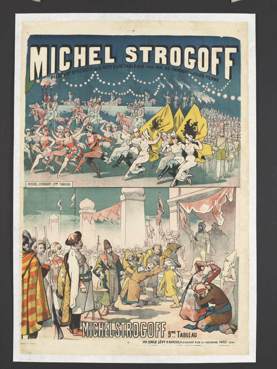Lévy Émile affiche MICHEL STROGOFF Paris 1876 1961.18.22 Photo RMN-Grand Palais (Mucem)