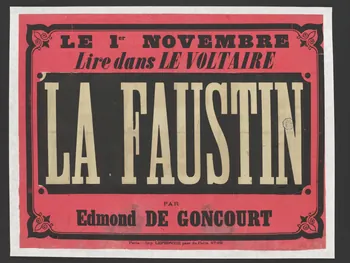 Lefebvre affiche LA FAUSTIN Paris 1881 1961.18.66  Photo RMN-Grand Palais (Mucem)