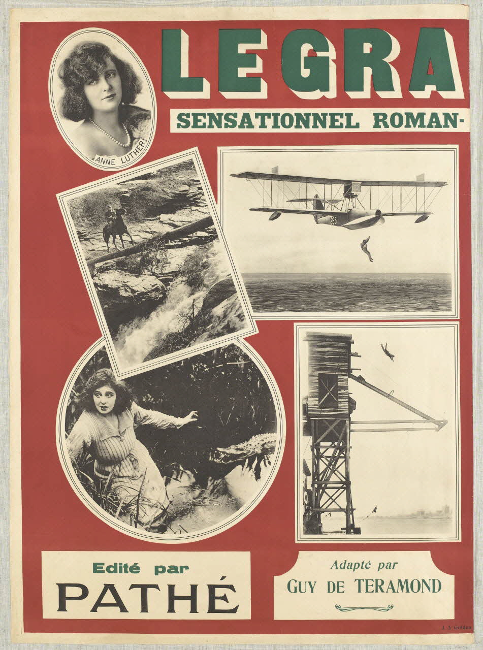 affiche LE GRA [nd Jeu]  SENSATIONNEL ROMAN- [cinéma en 12 épisodes] 1962.67.177.1 Photo RMN-Grand Palais (Mucem)