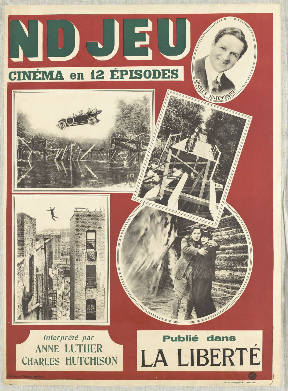 affiche [Le gra] ND JEU  [sensationnel roman-] CINÉMA EN 12 ÉPISODES 1962.67.177.2 Photo RMN-Grand Palais (Mucem)