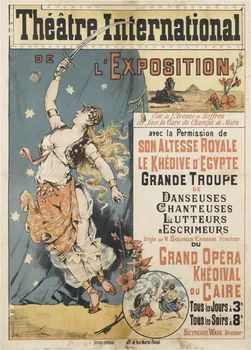 Levy Charles affiche Théâtre International  DE  L'EXPOSITION Paris 1889 1961.18.30 Photo RMN-Grand Palais (Mucem)