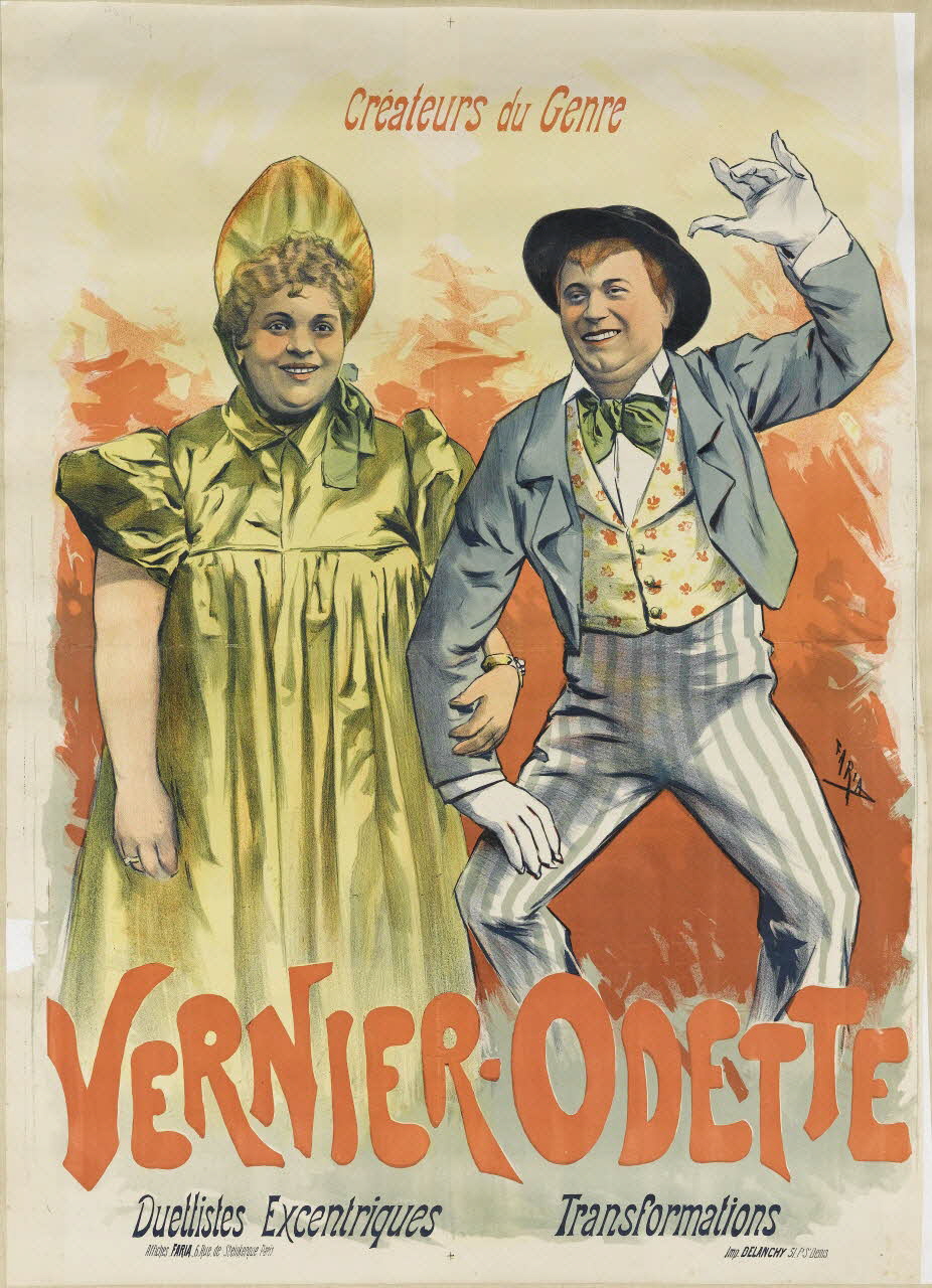 affiche VERNIER-ODETTE  Duettistes Excentriques Transformations 1961.25.1 Photo RMN-Grand Palais (Mucem)