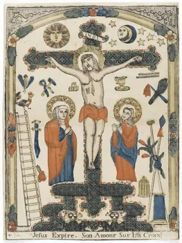 imagerie ancienne Jesus Expire. Son. Amour Sur La Croix 1948.18.113 Photo RMN-Grand Palais (Mucem)