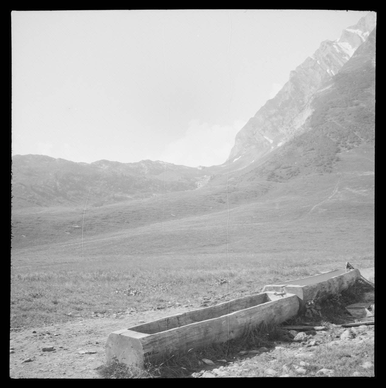 photographie Abreuvoir dans un tronc d'arbre creusé, au col des Aravis Ph.1938.5.13 Photo