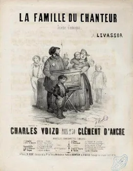 Victor Adam ; Paté partition LA FAMILLE DU CHANTEUR  Scène Comique Paris 1845-1855 1968.101.43 Photo