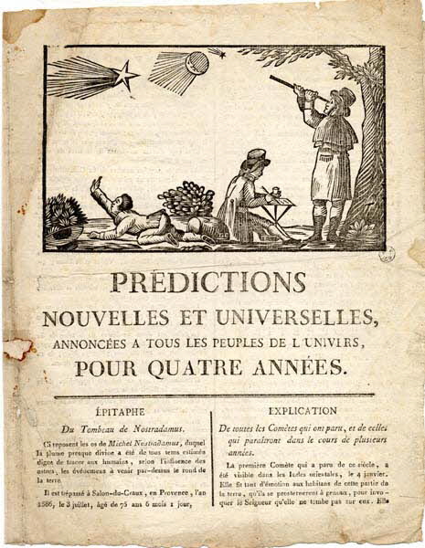 Laguillotière imagerie ancienne PREDICTIONS  NOUVELLES ET UNIVERSELLES,  ANNONCEES A TOUS LES PEUPLES DE L'UNIVERS,  POUR QUATRE ANNEES. Bordeaux 1814 1962.46.51 Photo
