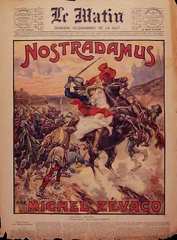 Mouillot estampe Le Matin  DERNIERS TELEGRAMMES DE LA NUIT  NOSTRADAMUS Paris 1906 1969.36.95 Photo