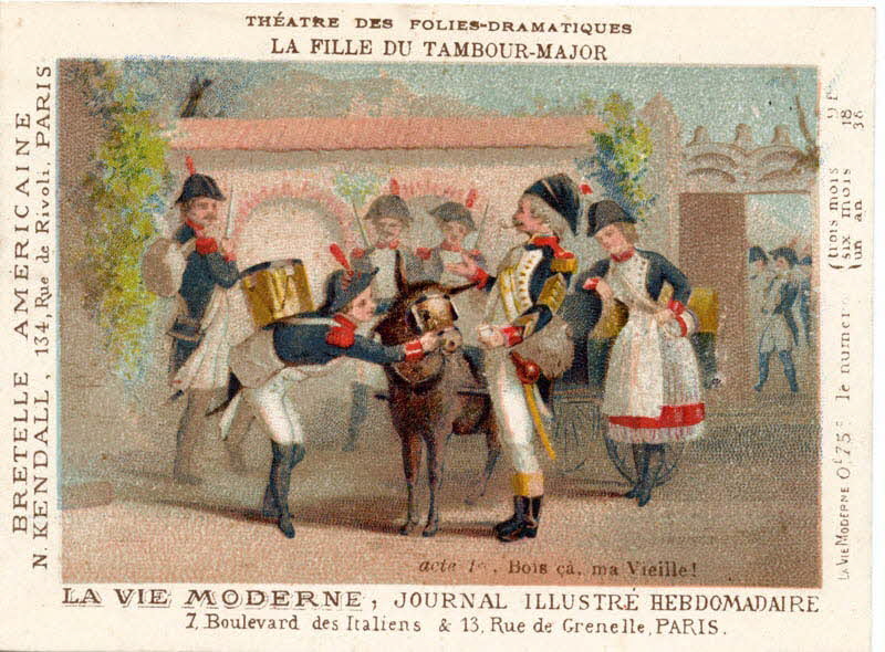 Bouillon-Rivoyre ; Cochet Aimé carte réclame chromo Paris 1877-1882 1995.1.157.1 Photo