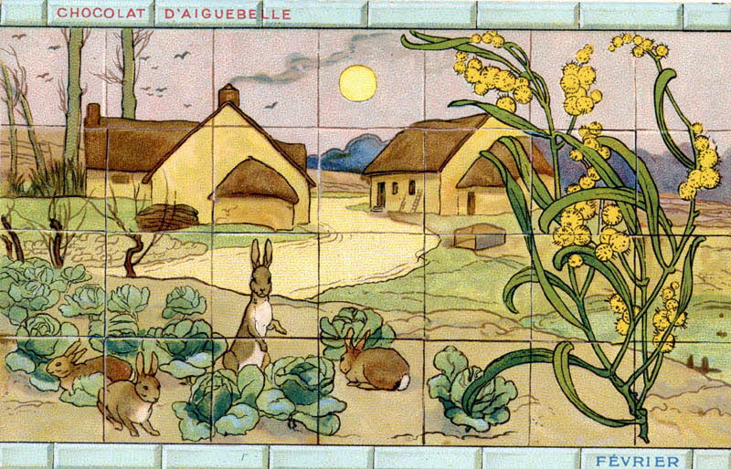 Edition de la Chocolaterie d'Aiguebelle carte réclame chromo Aiguebelle 1900-1919 1996.40.367.2 Photo