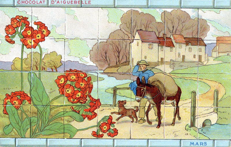 Edition de la Chocolaterie d'Aiguebelle carte réclame chromo Aiguebelle 1900-1919 1996.40.367.3 Photo