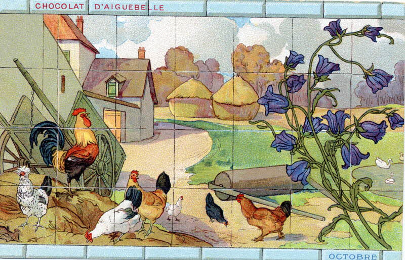 Edition de la Chocolaterie d'Aiguebelle carte réclame chromo Aiguebelle 1900-1919 1996.40.367.10 Photo