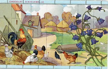 Edition de la Chocolaterie d'Aiguebelle carte réclame chromo Aiguebelle 1900-1919 1996.40.367.10  Photo
