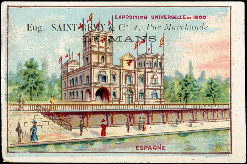 H. Landsberg carte réclame chromo Halluin 1890-1900 1995.1.4758.1  Photo