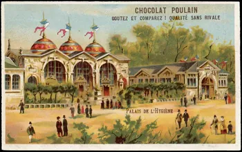 Jehenne ; L. Pacon carte réclame chromo Paris 1889 1995.1.1972.4 Photo