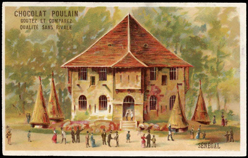 Jehenne ; L. Pacon carte réclame chromo Paris 1889 1995.1.1972.6 Photo