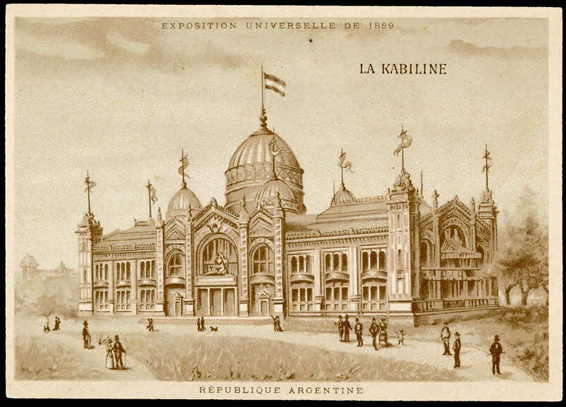 Jehenne ; L. Pacon carte réclame chromo Paris 1889 1995.1.1973.8 Photo