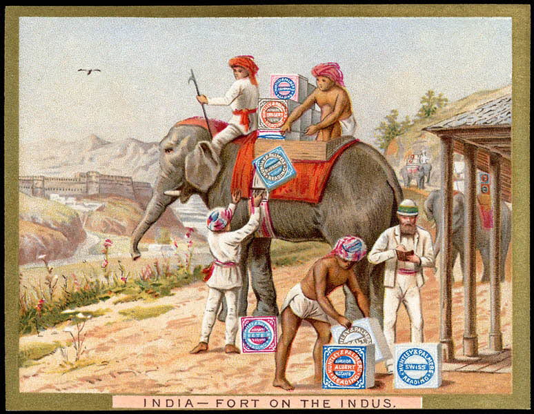 Huntley and Palmers carte réclame chromo Paris 1885-1910 1995.1.4192.7 Photo