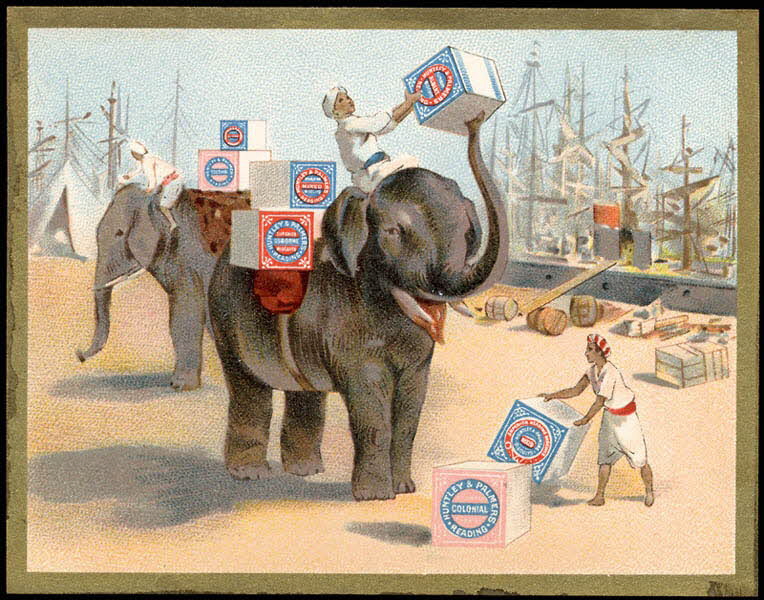 Huntley and Palmers carte réclame chromo Paris 1885-1910 1995.1.4191.6 Photo