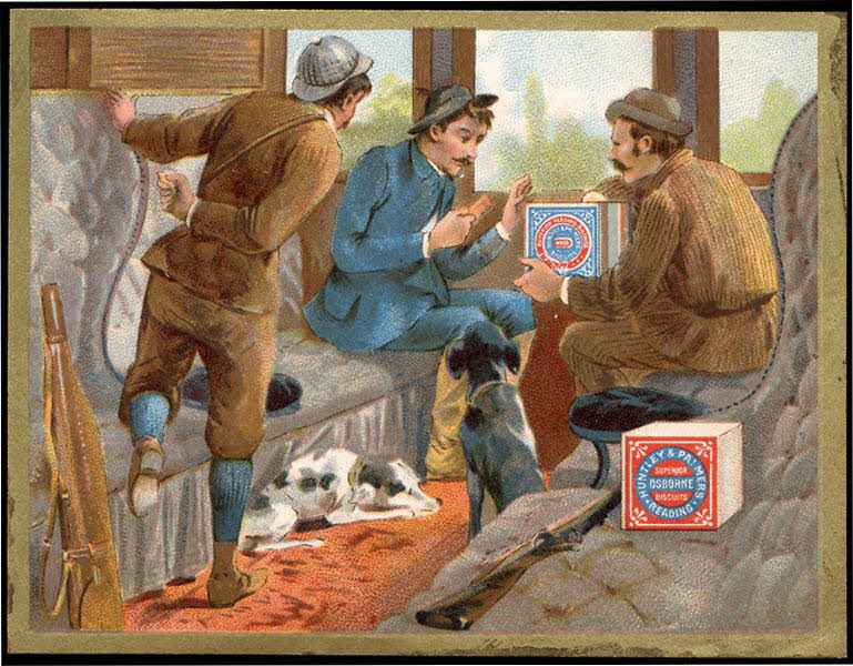Huntley and Palmers carte réclame chromo Paris 1885-1910 1995.1.4191.3 Photo