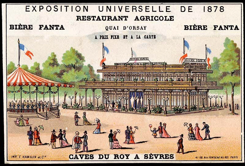 Hamelin carte réclame chromo Paris 1878 1995.1.1953.1 Photo