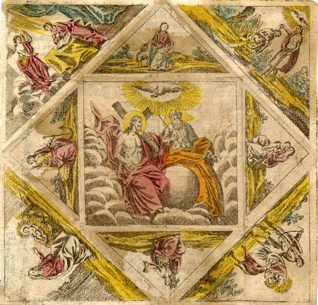 Johann Anton Fritz ; Wenzel Böhm lettre de baptême Alles Heil und jeder Segen 1806 1988.52.89 Photo