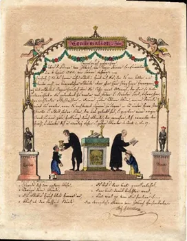 lettre de confirmation Confirmation. Illkirch Grafenstaden 1830 1988.52.51  Photo