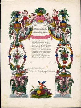 lettre de baptême Andenken an die hl. Taufe 1988.52.64 Photo
