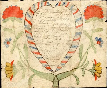 Magtalena Bauerin lettre de baptême Du büst o liebes Künth Lembach 1802 1988.52.163 Photo