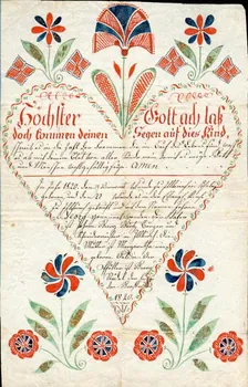 Georg Städel lettre de baptême Höchster Gott Graffenstaden 1820 1988.52.175 Photo