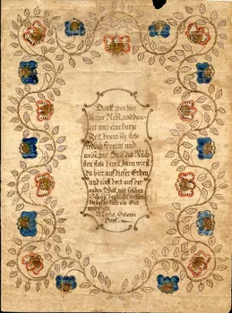 lettre de baptême Das Leben hier 1988.52.183 Photo
