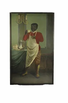 D Rodolphe tableau Noir buvant du café France 1804 1990.13.1  Photo Mucem