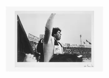 Daniele Segre tirage photographique Salvatore Genova, "Joe", capo du groupe d'Ultra du Torino FC Piémont, Italie 1977/5-1979/5 2016.24.9  Photo Mucem/ Yves Inchierman