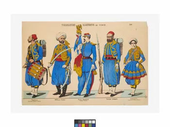 Charles Pellerin estampe TIRAILLEURS ALGERIENS. OU TURCOS. Lorraine, France 1864 1953.86.2627 Photo