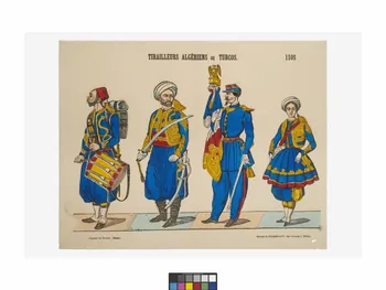 Pellerin estampe TIRAILLEURS ALGERIENS OU TURCOS. Lorraine, France 1864 1953.86.2629  Photo