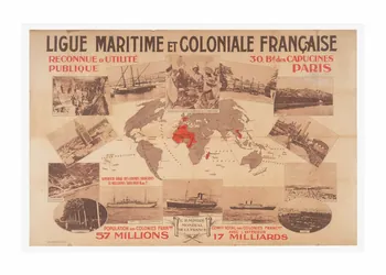 CRETE affiche Ligue maritime et coloniale française Ile-de-France, France 1935-1940 2014.12.17 Photo Mucem/ Yves Inchierman