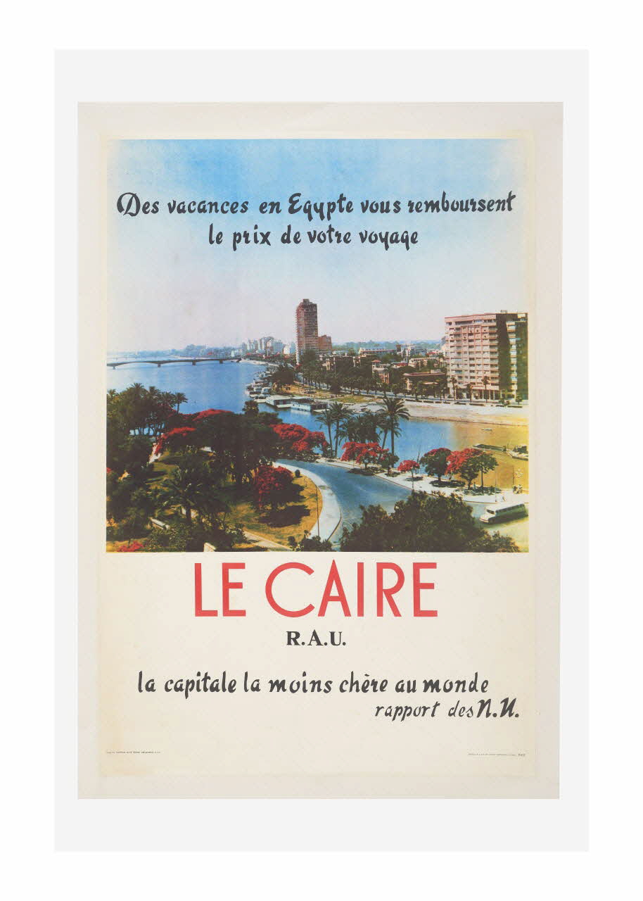affiche Le Caire Egypte 1963 2014.12.2 Photo Mucem/ Yves Inchierman
