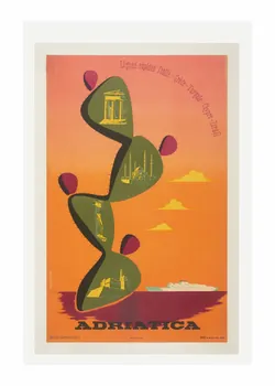 Studio Battistella affiche Adriatica Ligurie, Italie 1952/6 2014.12.23 Photo Mucem/ Yves Inchierman