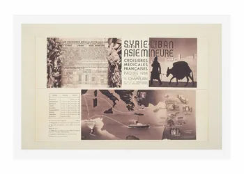 affiche Syrie Liban Asie Mineure. Les croisières médicales françaises France 1938 2014.12.27 Photo Mucem/ Yves Inchierman