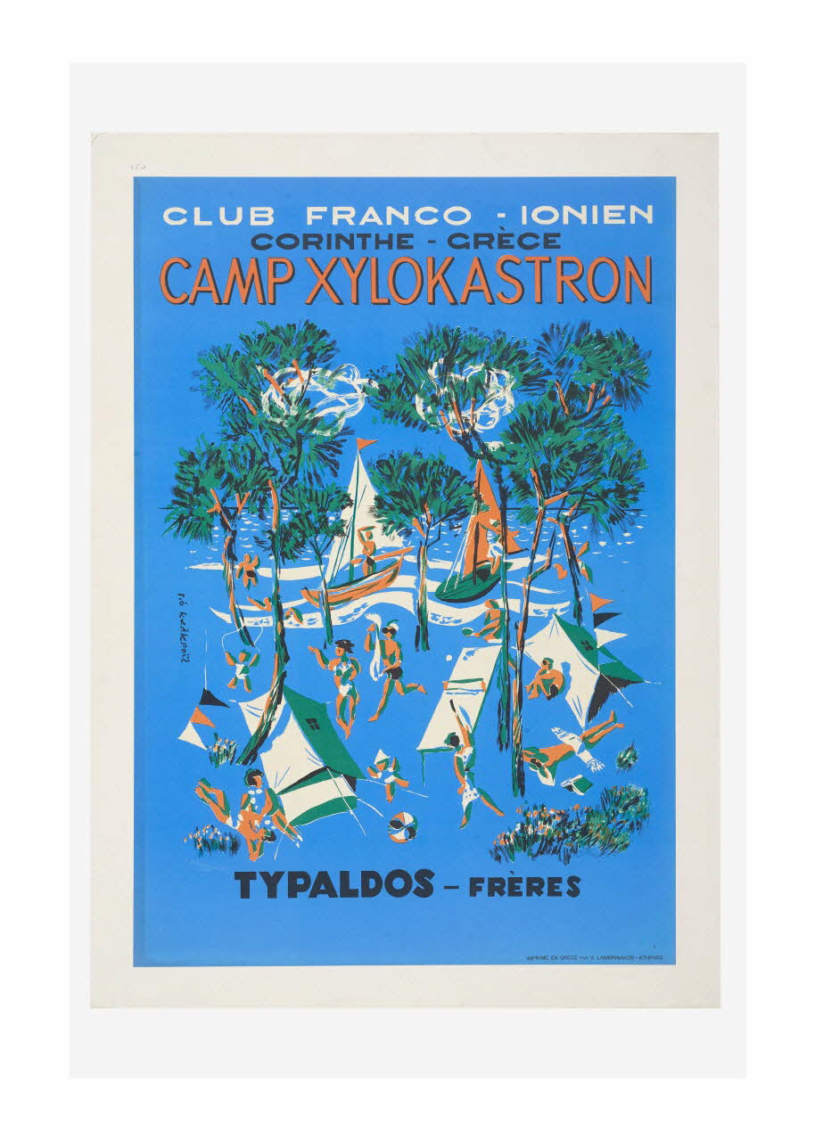 affiche Camp Xylokastron - club franco-ionien 2014.13.10 Photo Mucem/ Yves Inchierman