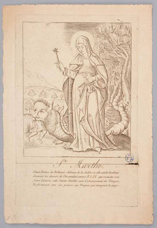 estampe Ste. Marthe Avignon 1837 1946.39.1 Photo Mucem