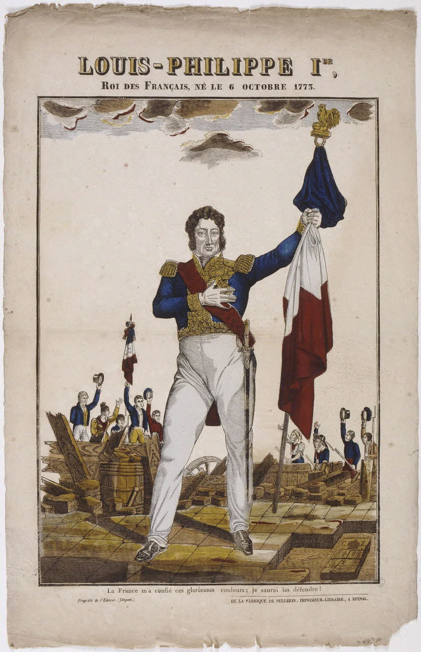 Pellerin imagerie ancienne LOUIS-PHILIPPE IER,  ROI DES FRANCAIS, NÉ LE 6 OCTOBRE 1775. Lorraine, France 1815-1837 1995.5.15 Photo RMN-Grand Palais (Mucem)