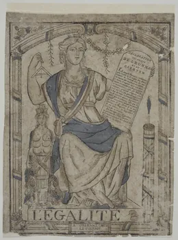 Jean-Baptiste Letourmy imagerie ancienne L'EGALITE Orléans 1789 1955.31.4 Photo RMN-Grand Palais (Mucem)