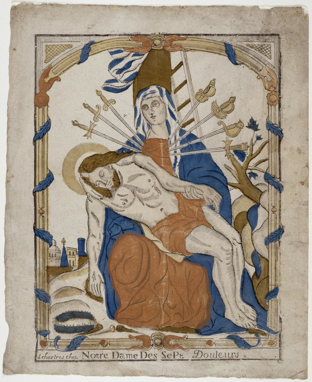 Guillaume Allabre ; Barc André Sébastien ; Gar imagerie ancienne Notre Dame Des Sept Douleurs Centre-Val de Loire, France 1772-1828 1955.9.9 Photo RMN-Grand Palais (Mucem)