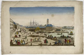 André Basset ; le Jeune (dit) imagerie ancienne VUE DU PORT DE BREST Paris 1749 1945.10.3  Photo RMN-Grand Palais (Mucem)