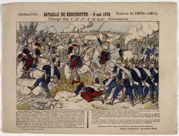 Pellerin estampe (Actualités.) BATAILLE DE REISCHOFFEN. - 6 août 1870. Guerre de 1870-1871. Lorraine, France 1871-1880 1950.21.586 Photo RMN-Grand Palais (Mucem)