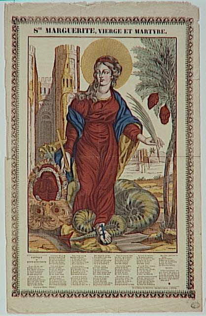 François Georgin ; Pellerin estampe Ste MARGUERITE, VIERGE ET MARTYRE. Lorraine, France 1832 1950.39.368 Photo RMN-Grand Palais (Mucem)