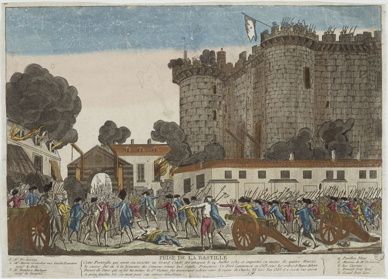 André Basset imagerie ancienne PRISE DE LA BASTILLE. Paris 1789 1975.86.9 Photo RMN-Grand Palais (Mucem)