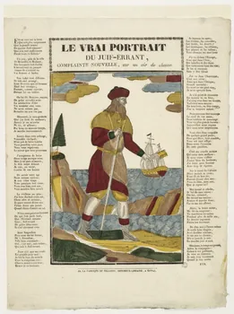 Pellerin estampe LE VRAI PORTRAIT  DU JUIF-ERRANT,  COMPLAINTE NOUVELLE, sur un air de chasse Lorraine, France 1837 1965.75.365 Photo RMN-Grand Palais (Mucem)