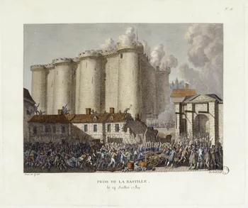 Pierre-Gabriel Berthault ; Prieur partie d'un ensemble d'estampes PRISE DE LA BASTILLE,  le 14 Juillet 1789. Paris 1791-1817 1969.14.1  Photo RMN-Grand Palais (Mucem)